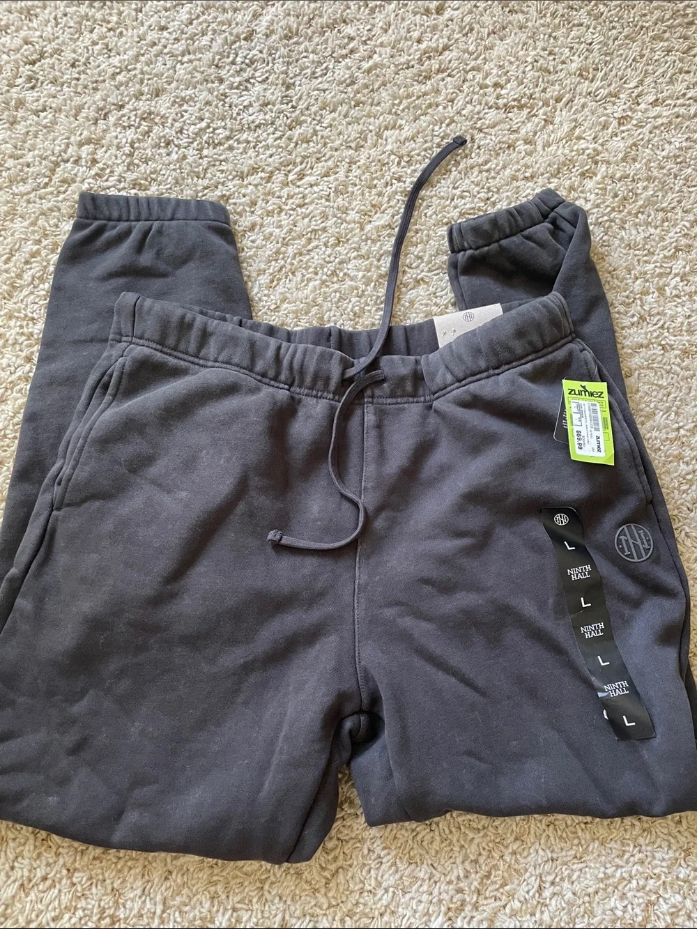 Kids Black Drawstring Sweatpants
